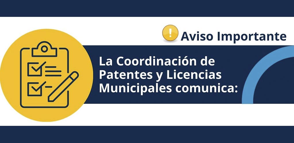 Aviso Patentes y Licencias Municipales