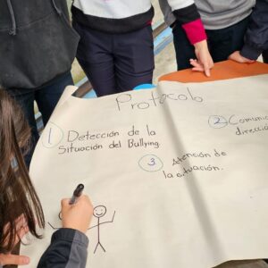 Taller contra el bullying en el Liceo La Luchita.