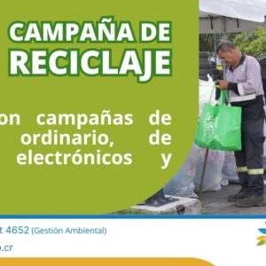 Agosto con campañas de reciclaje ordinario, de residuos electrónicos y eléctricos