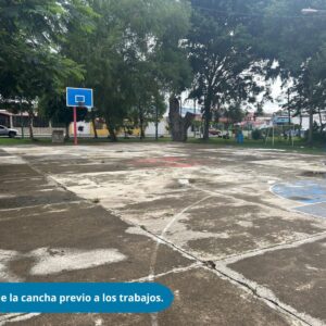 Inauguración cancha de baloncesto de la comunidad de Los Sauces.