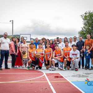 Inauguración cancha de baloncesto de la comunidad de Los Sauces.