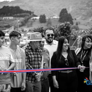 Inauguración cancha de baloncesto de la comunidad de Los Sauces.