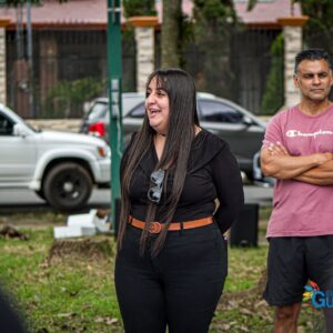 Inauguración cancha de baloncesto de la comunidad de Los Sauces.