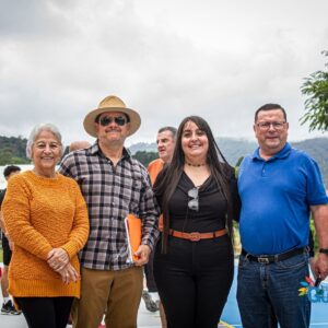 Inauguración cancha de baloncesto de la comunidad de Los Sauces.