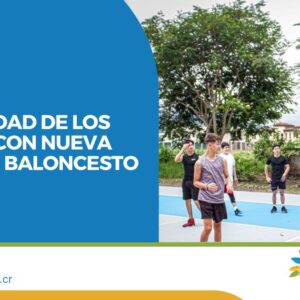 Comunidad de Los Sauces con nueva cancha de baloncesto