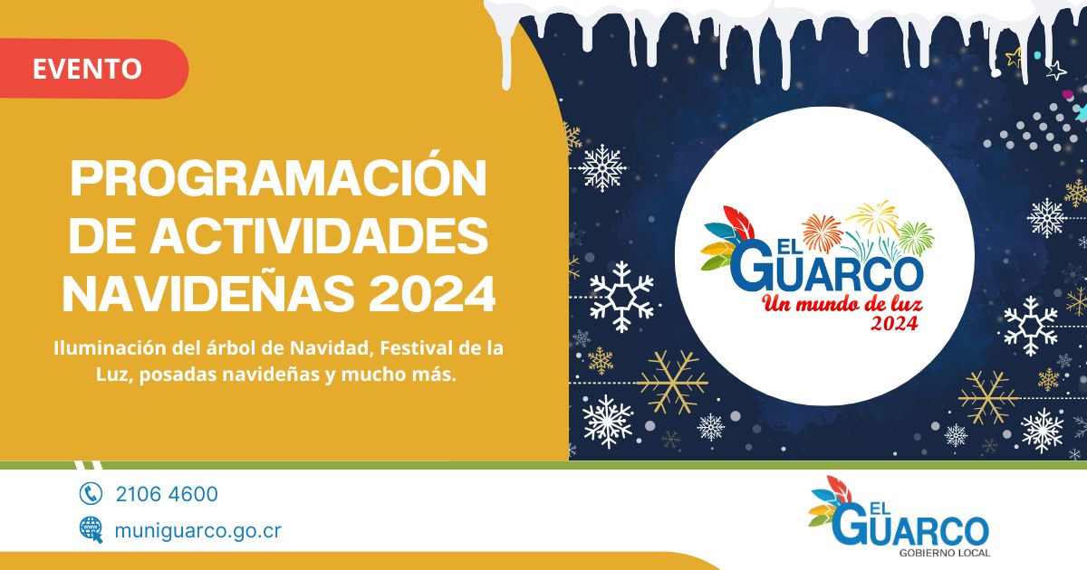 Agenda de actividades navideñas 2024.