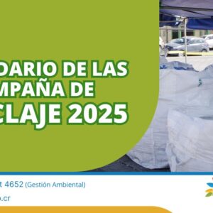 Calendario anual de las Campañas de Reciclaje 2025