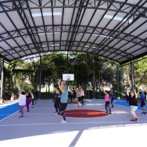 Inauguración primera etapa cancha multiusos de San Isidro