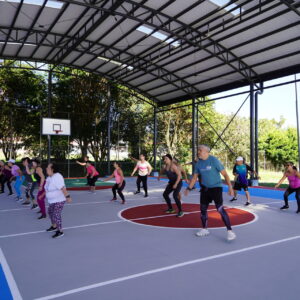 Inauguración primera etapa cancha multiusos de San Isidro