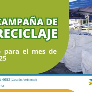 Calendario reciclaje mes de febrero 2025