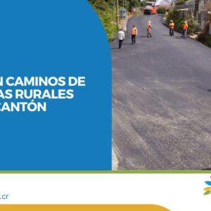 Mejora en caminos de las zonas rurales del cantón