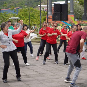 Parque de El Tejar se convirtió en pista de baile para los adultos mayores que culminaron programas de baile popular y salud y Recreación
