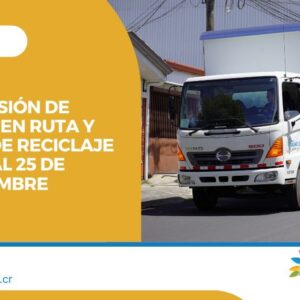 Suspensión de reciclaje en ruta y campañas de reciclaje del 18 al 25 de setiembre